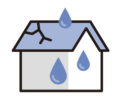 雨漏りのイラスト