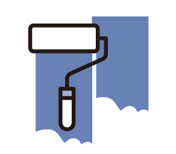 塗り直しのイラスト